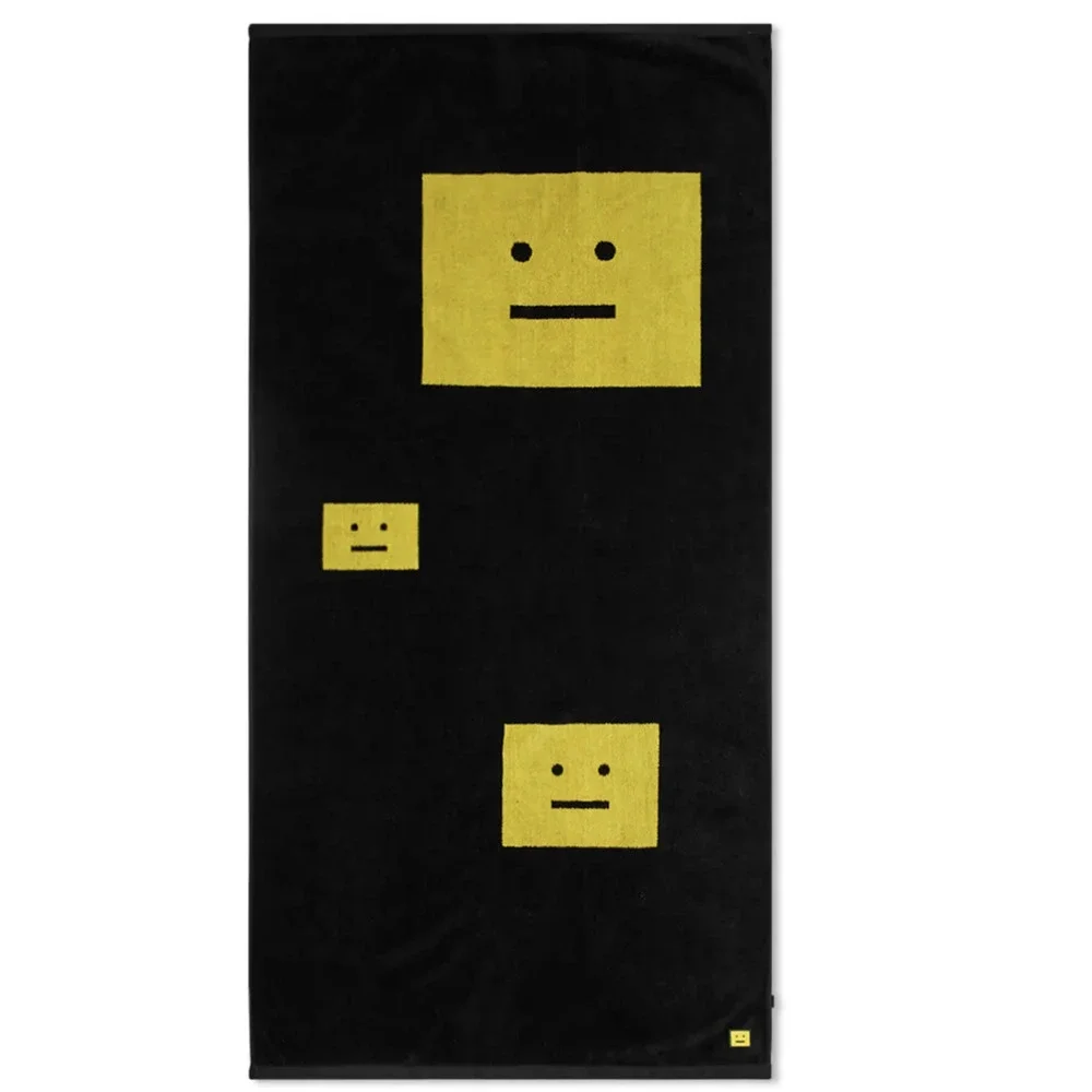 Acne studios face towel vins Black / Yellow